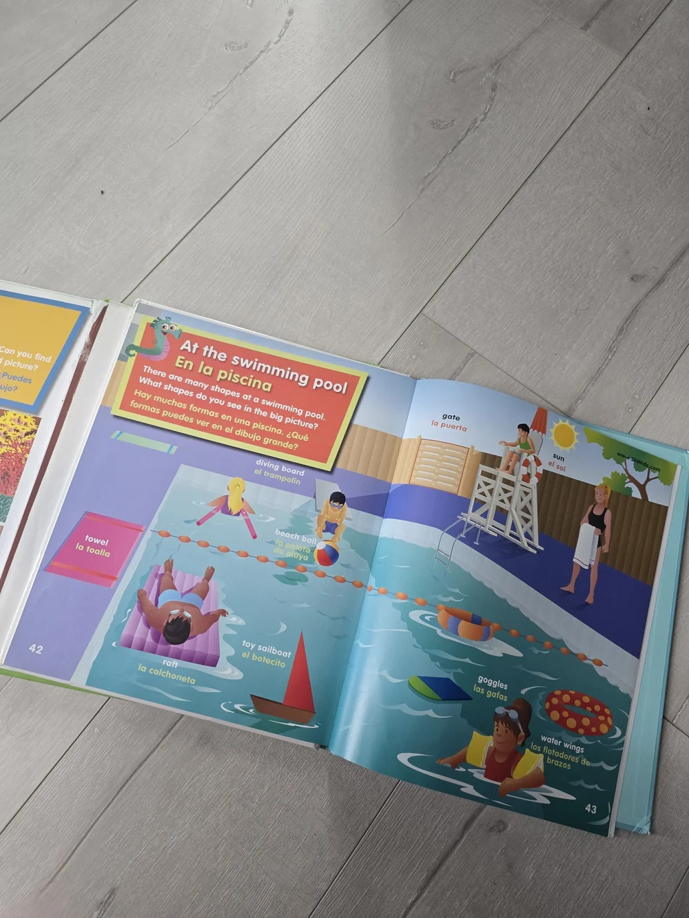 My Book of Colors and Shape  - Children's Board Book (Spanish English)